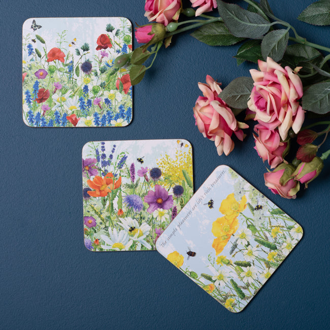Wild Meadow Flower Coaster