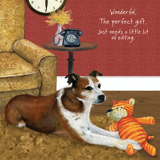Terrier Collie Dog Greeting Card