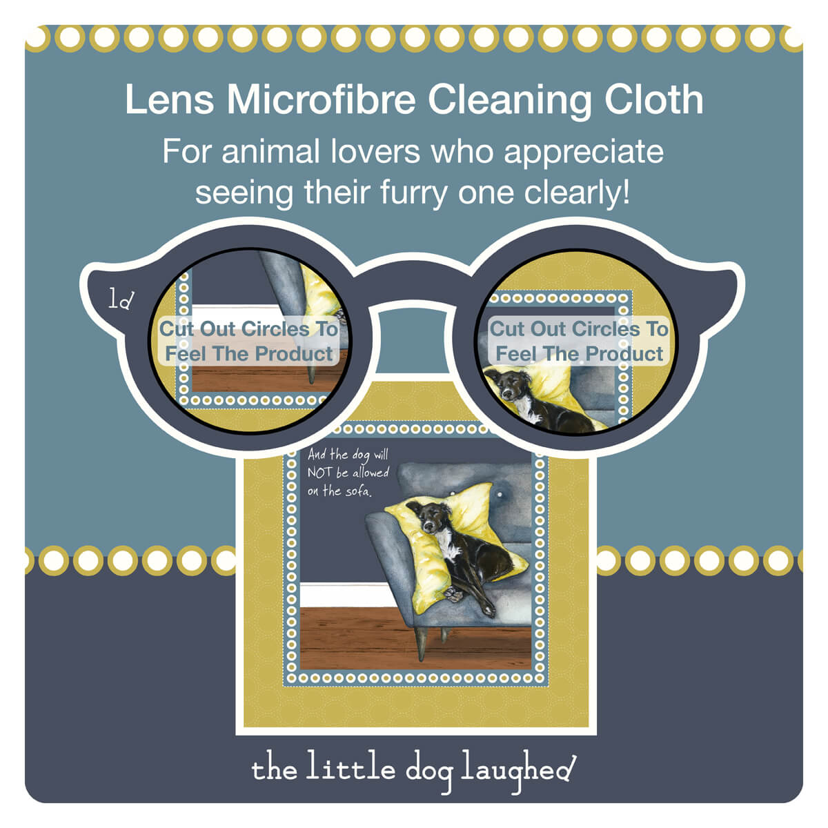 Little Dog Laughed - Spaniel Lens Cleaning Cloth