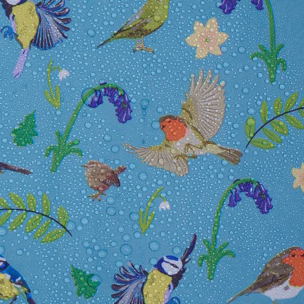 Eco Chic Lightweight Foldable Reusable Shopping Bag (RSPB Birds Blue)