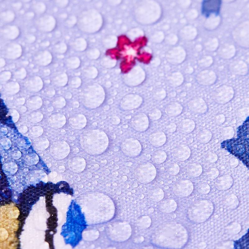 Eco Chic Lightweight Foldable Reusable Shopping Bag (Blue Tits Lilac)