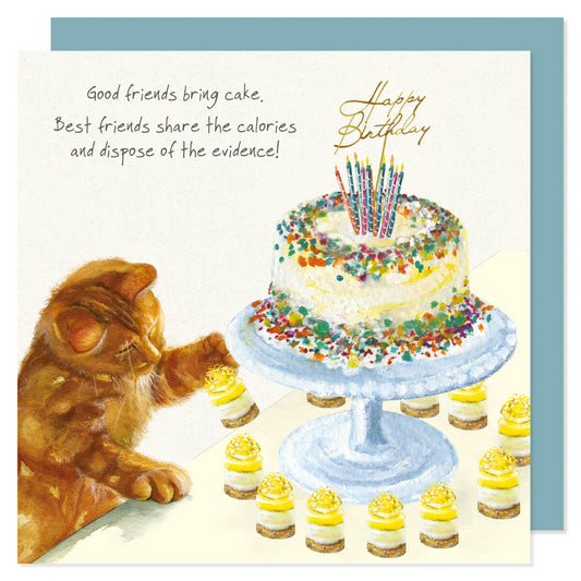 Ginger Kitten Birthday Card