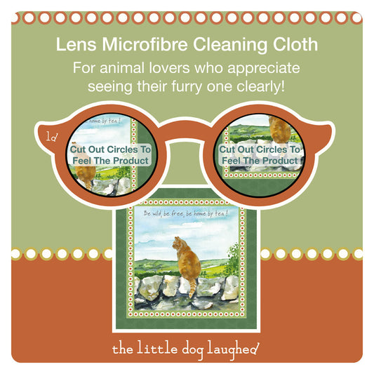 Little Dog Laughed - Ginger Cat Lens Cleaning Cloth