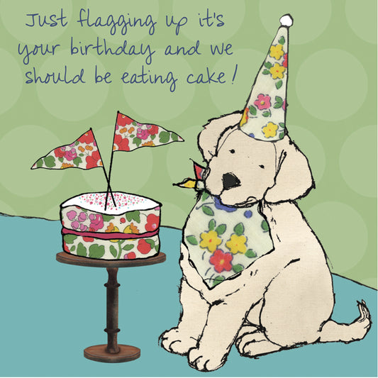 Little Dog Laughed - Cake Birthday Card
