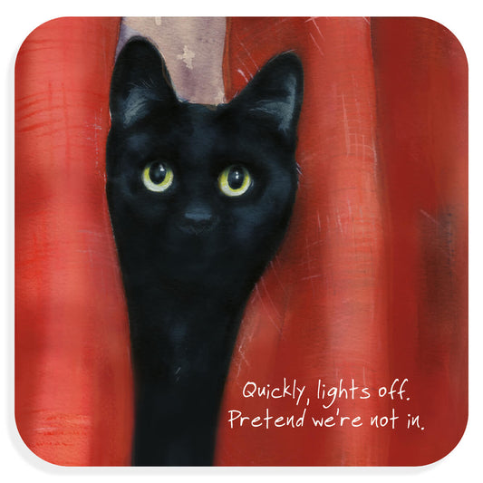 Black Cat Coaster
