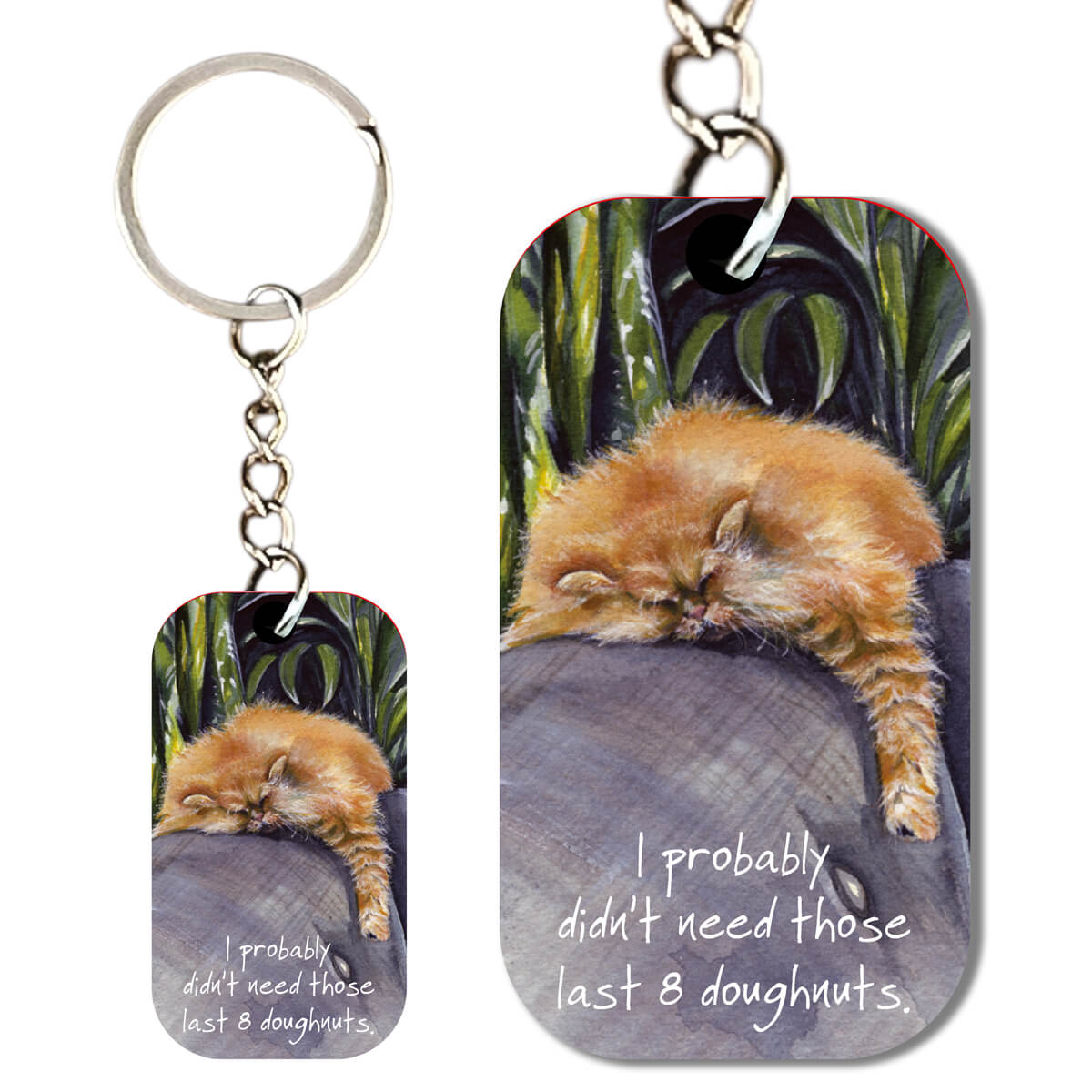 Little Dog Laughed - Persian Cat Keyring