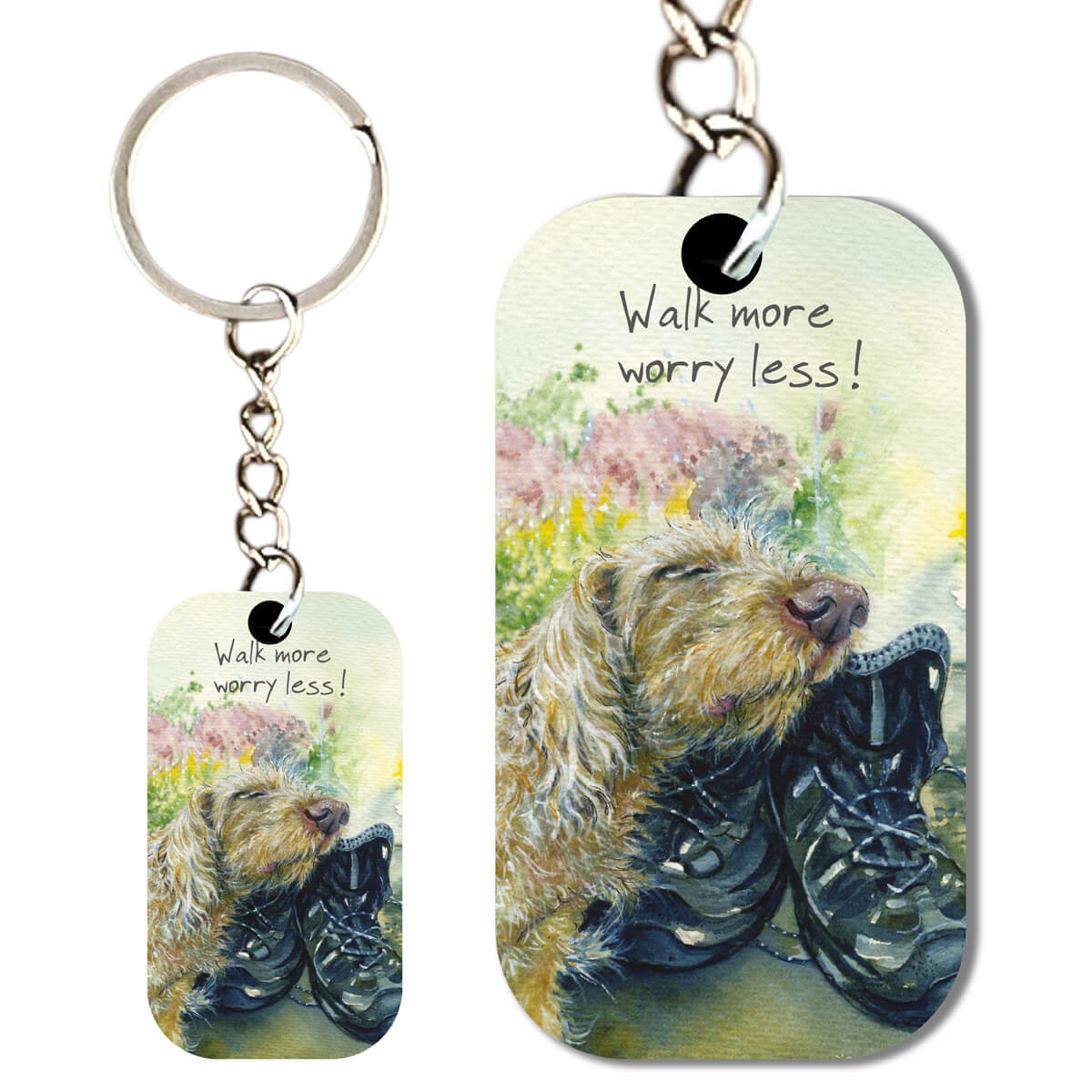 Little Dog Laughed - Hungarian Wirehaired Vizsla Keyring
