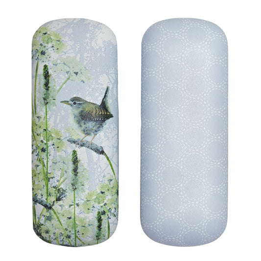 Bird Hard Glasses Case - Little Wren - Wildflower Meadow Reading Accessory