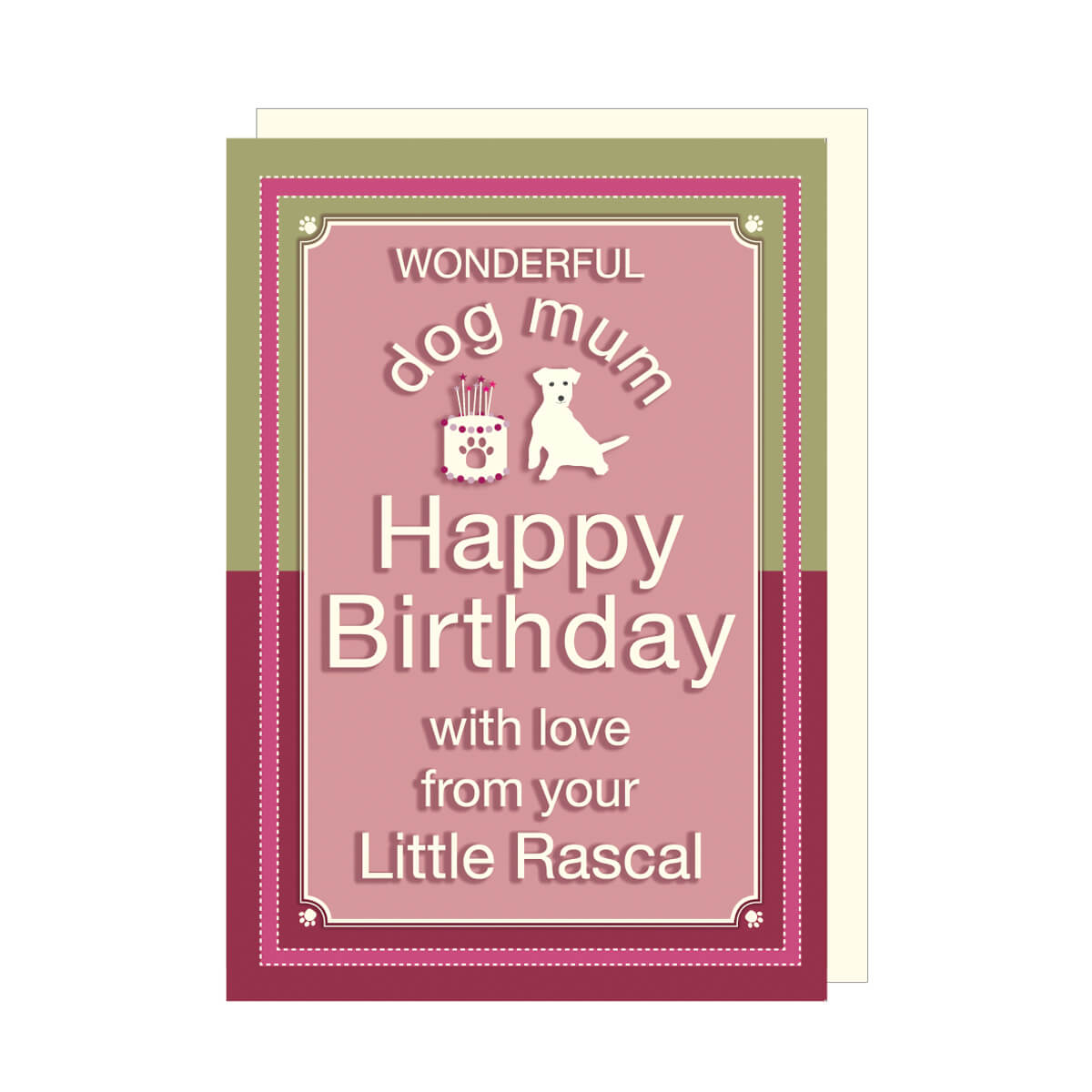 Wonderful Dog Mum Happy Birthday Card