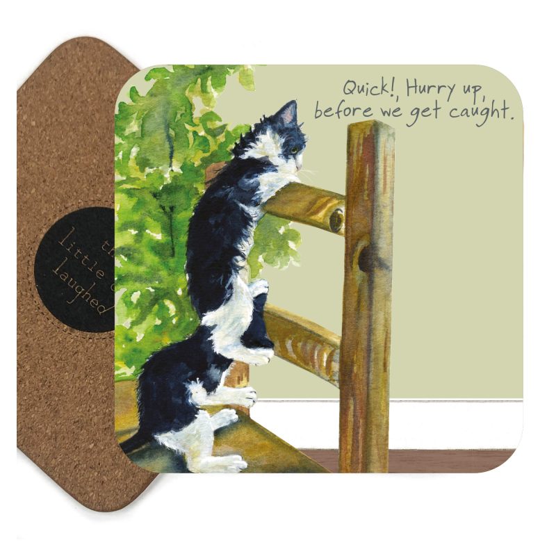Little Dog Laughed - Kittens Coaster