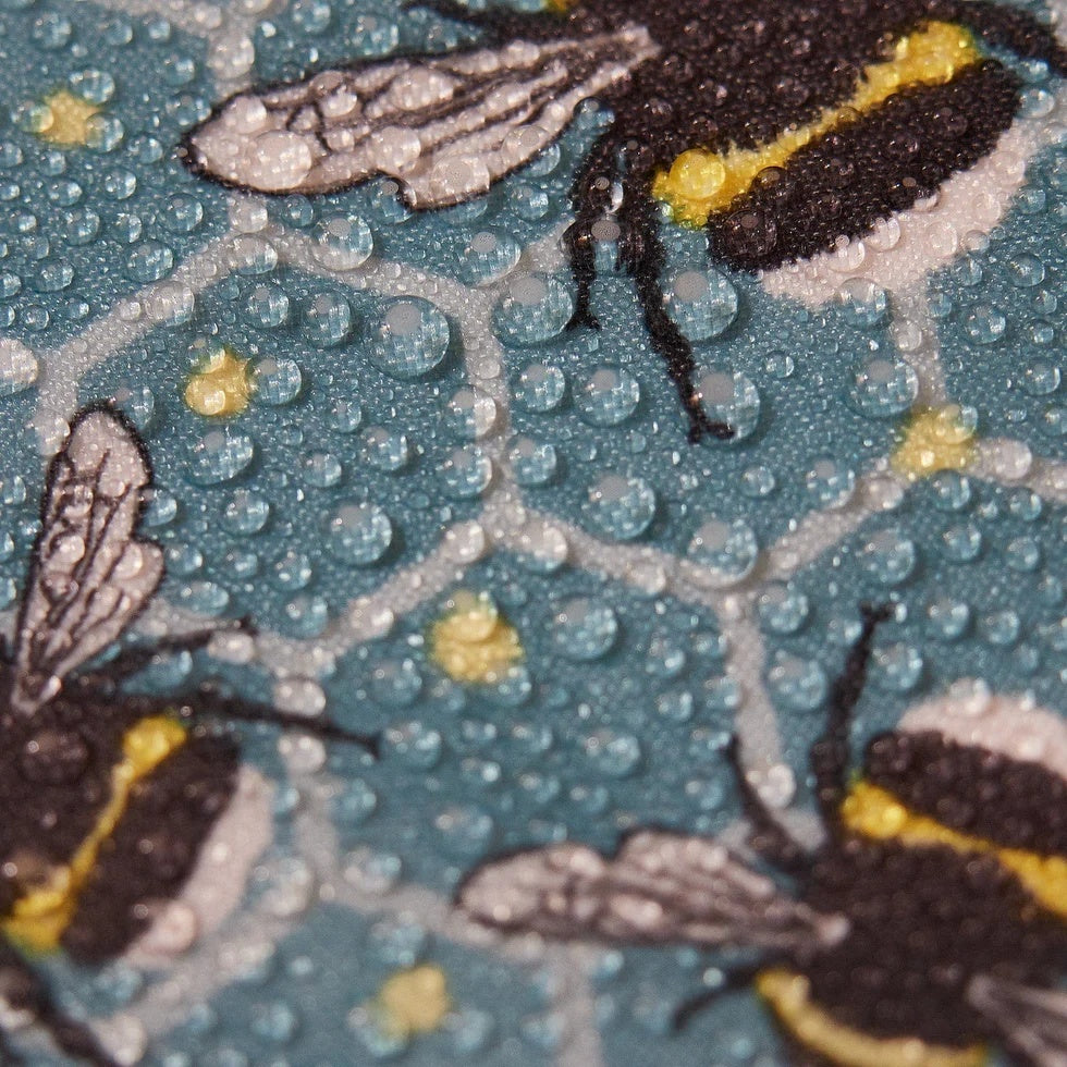 Eco Chic Recycled Cabin Holdall Bag Bumble Bees Blue (EC-DS40BU)