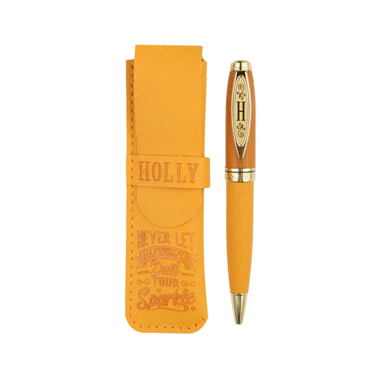 History & Heraldry Personalised Bamboo Signature Pens - Holly