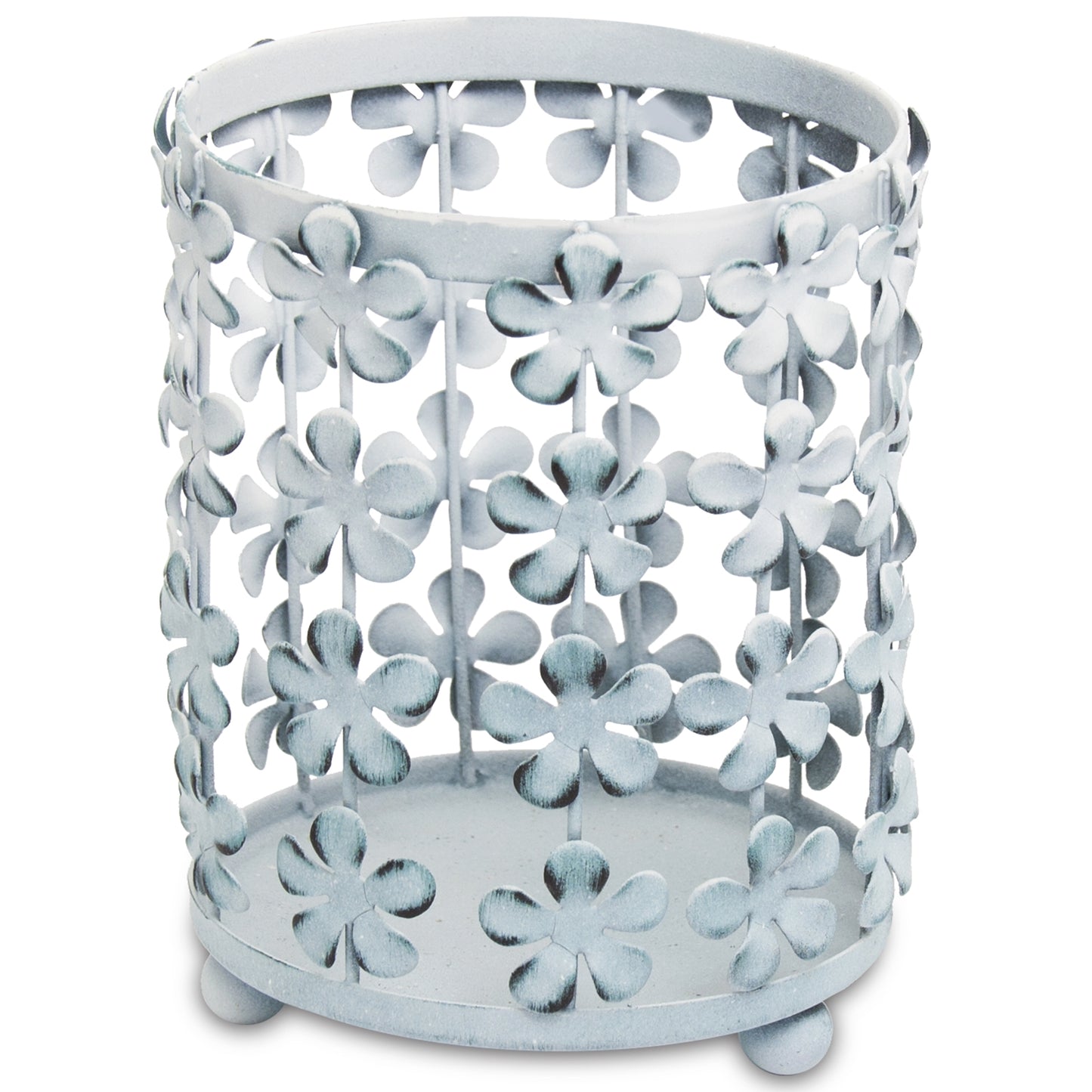 HURRICANE SMALL CANDLE HOLDER BLUE