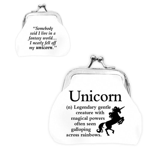 Urban Words Mini Clip Purse "Unicorn" with urban Meaning