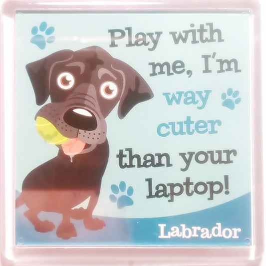Wags & Whiskers Dog Magnet "Labrador (Black)" by Paper Island
