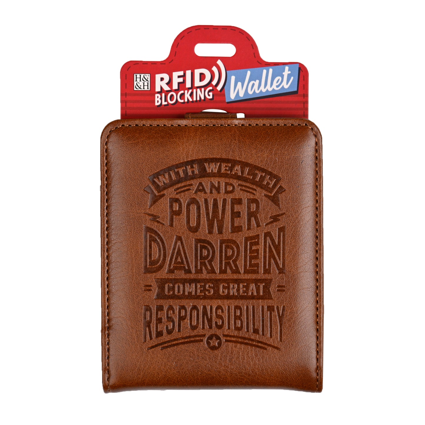History & Heraldry Personalised RFID Wallet - Darren