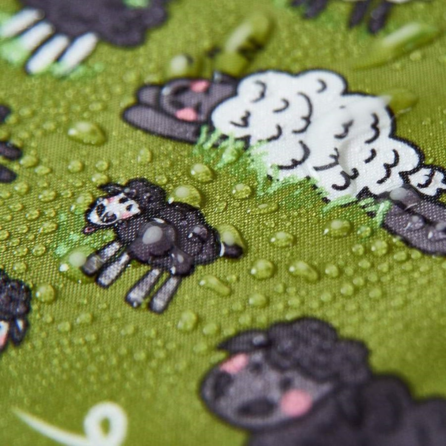 Eco Chic Lightweight Foldable Holdall Sheep (Green)