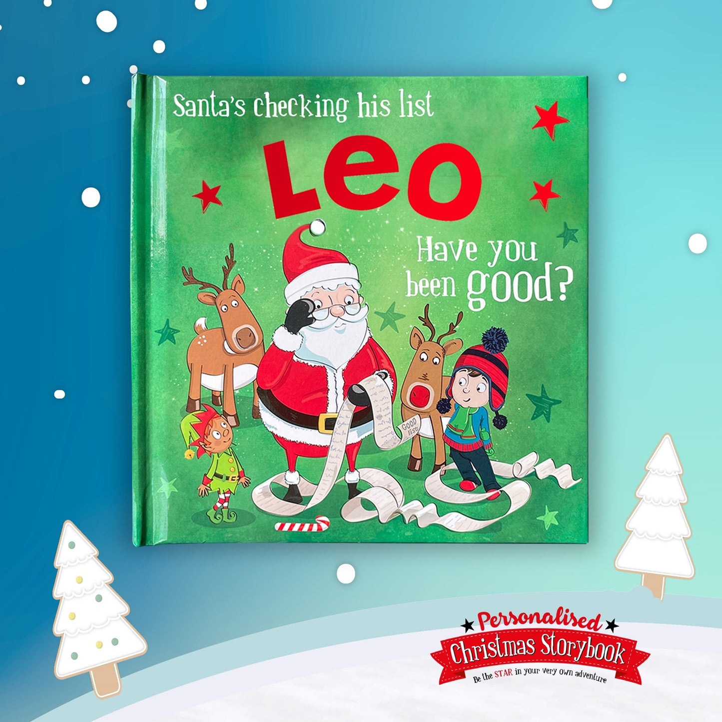 Childrens Xmas Storybook / colouring book - Leo