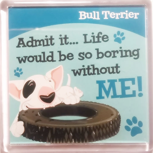 Wags & Whiskers Dog Magnet "Bull Terrier" by Paper Island