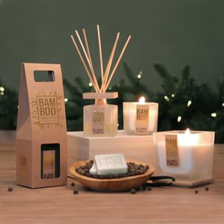 Allspice & Vanilla Bamboo Small Jar Candle By Heart & Home