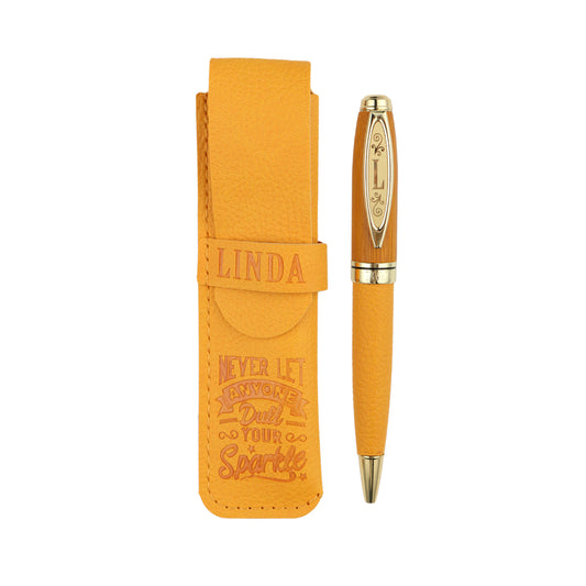 History & Heraldry Personalised Bamboo Signature Pens - Linda