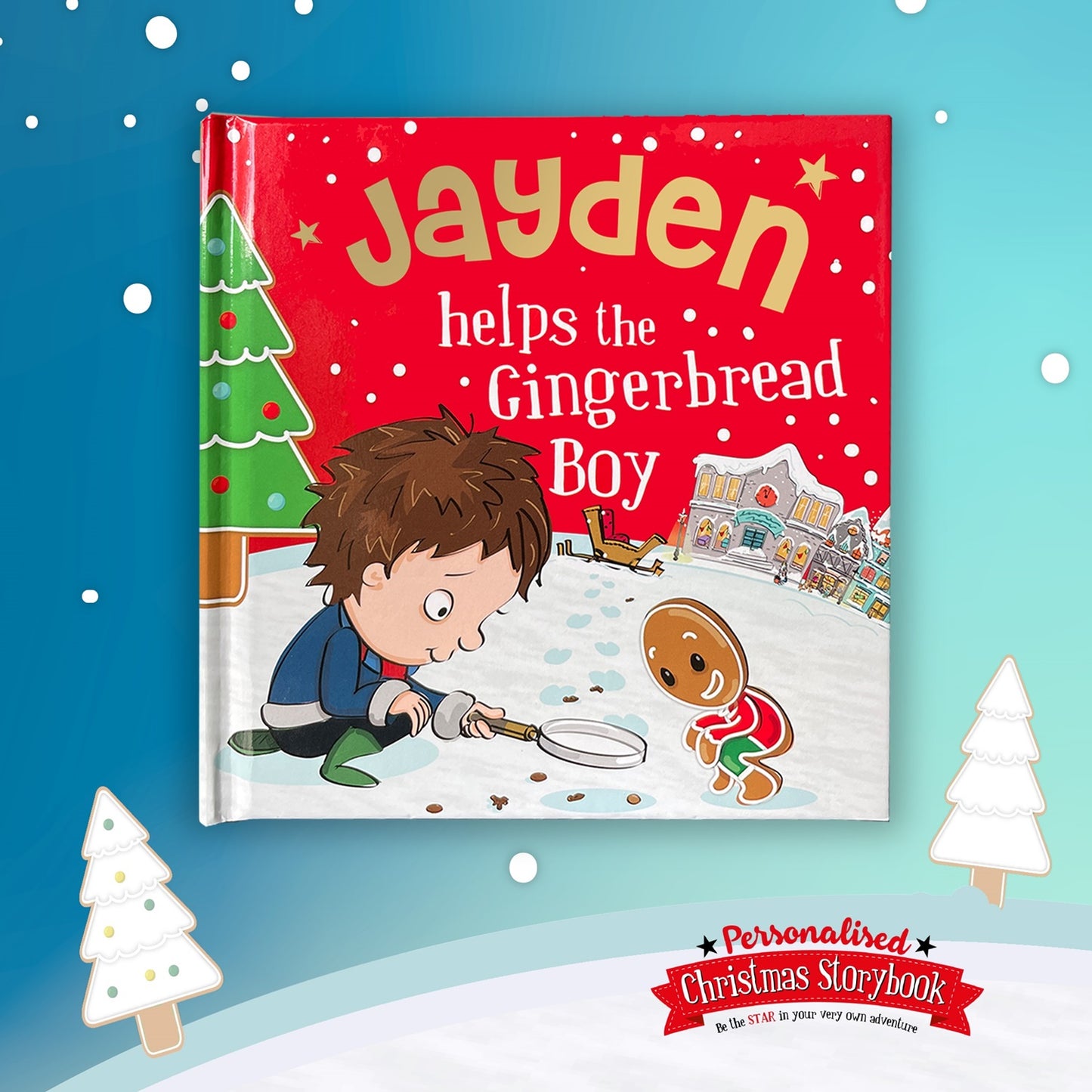 Childrens Xmas Storybook / colouring book - Jayden