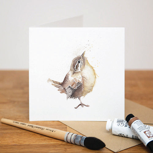 LITTLE WREN GREETING CARD