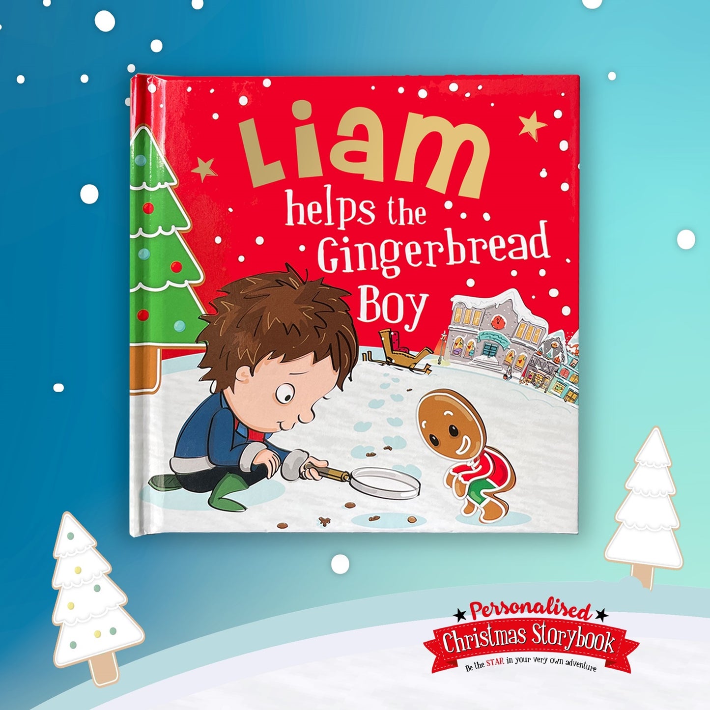 Childrens Xmas Storybook / colouring book - Liam
