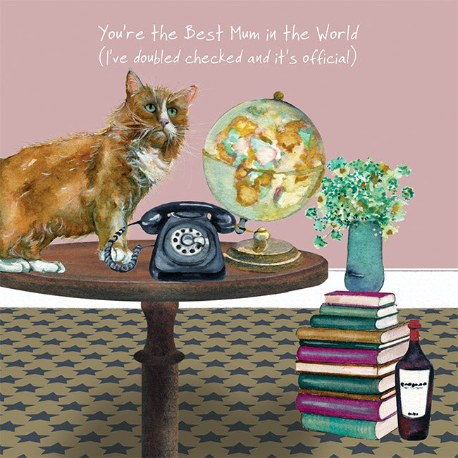 Ginger Tom Cat Greeting Card