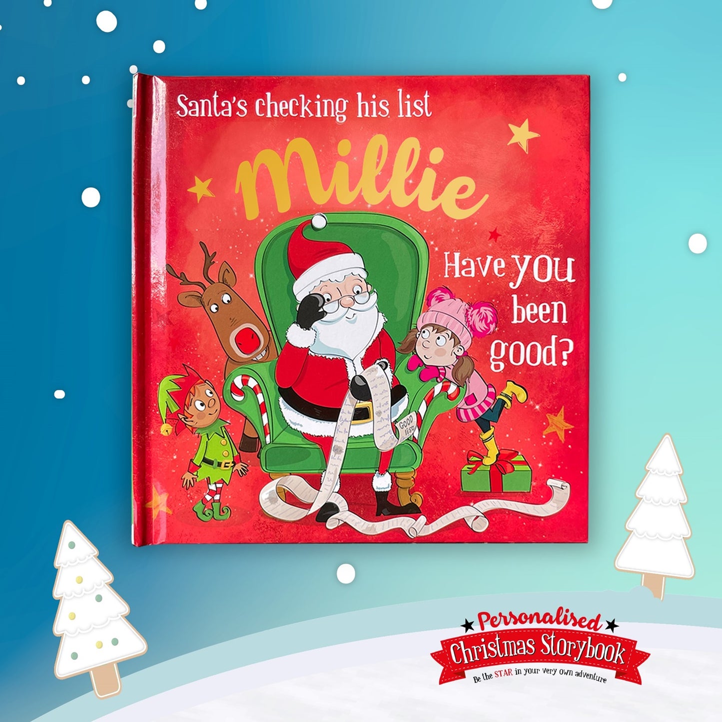 Childrens Xmas Storybook / colouring book - Millie
