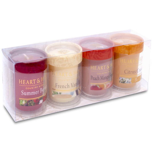 Heart & Home candle 4 votive gift set