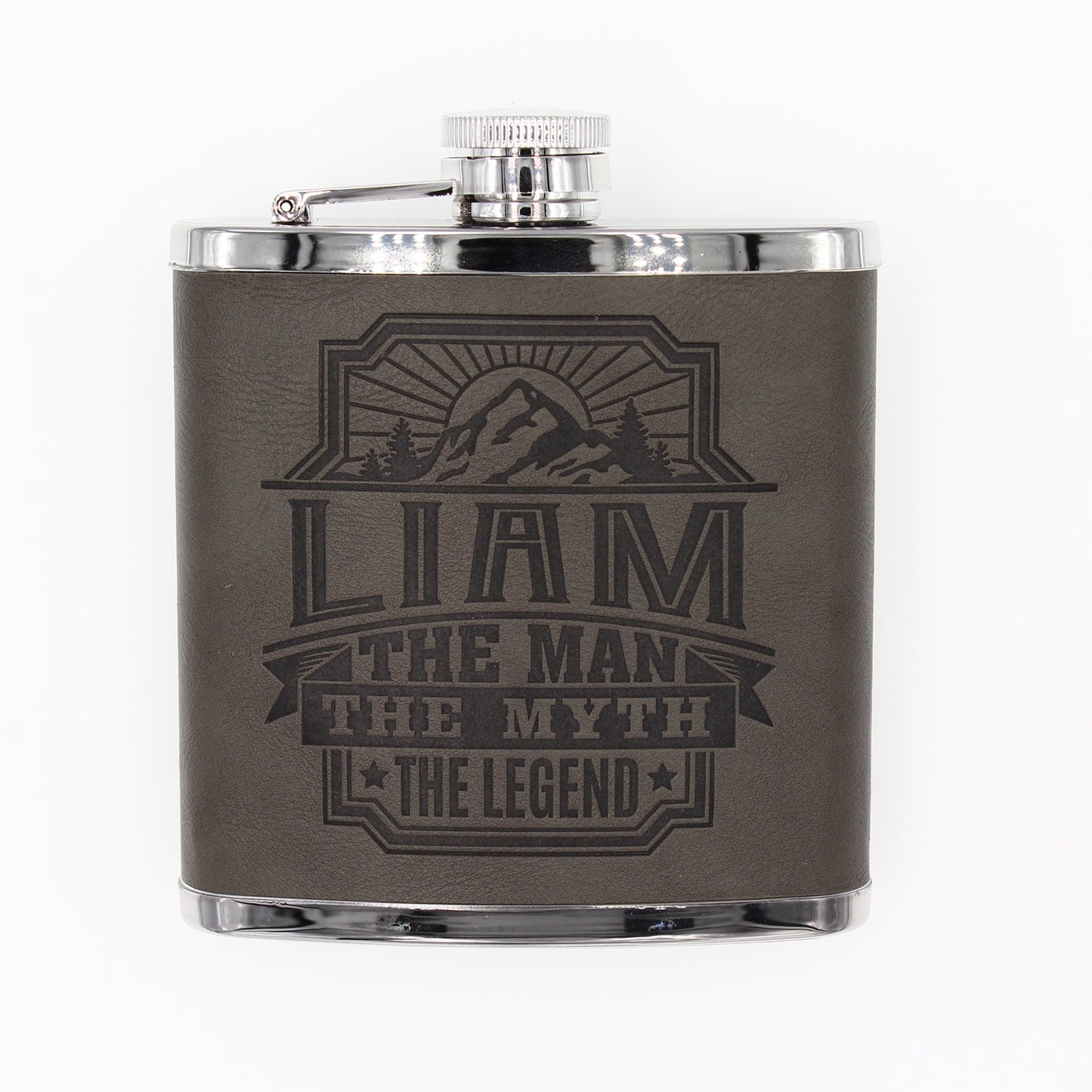 Top Bloke Mens Gift Hip Flask for Him -  Treat for "Liam"