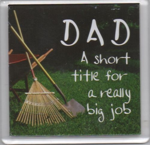 History & Heraldry Sentiment Fridge Magnet  DAD A short title