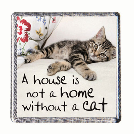 History & Heraldry Sentiment Fridge Magnet A house is not a