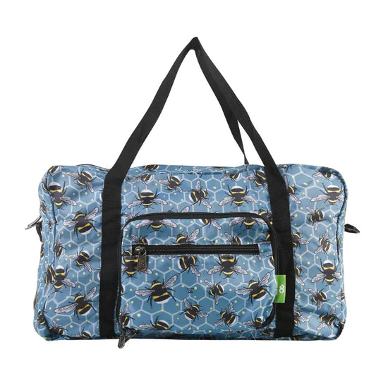 Eco Chic Recycled Cabin Holdall Bag Bumble Bees Blue (EC-DS40BU)