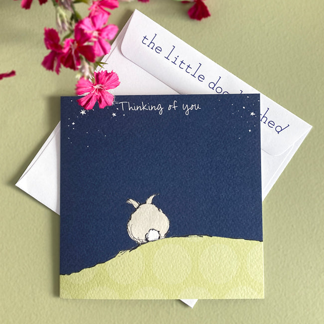 Little Dog Laughed - Thinking of You Card