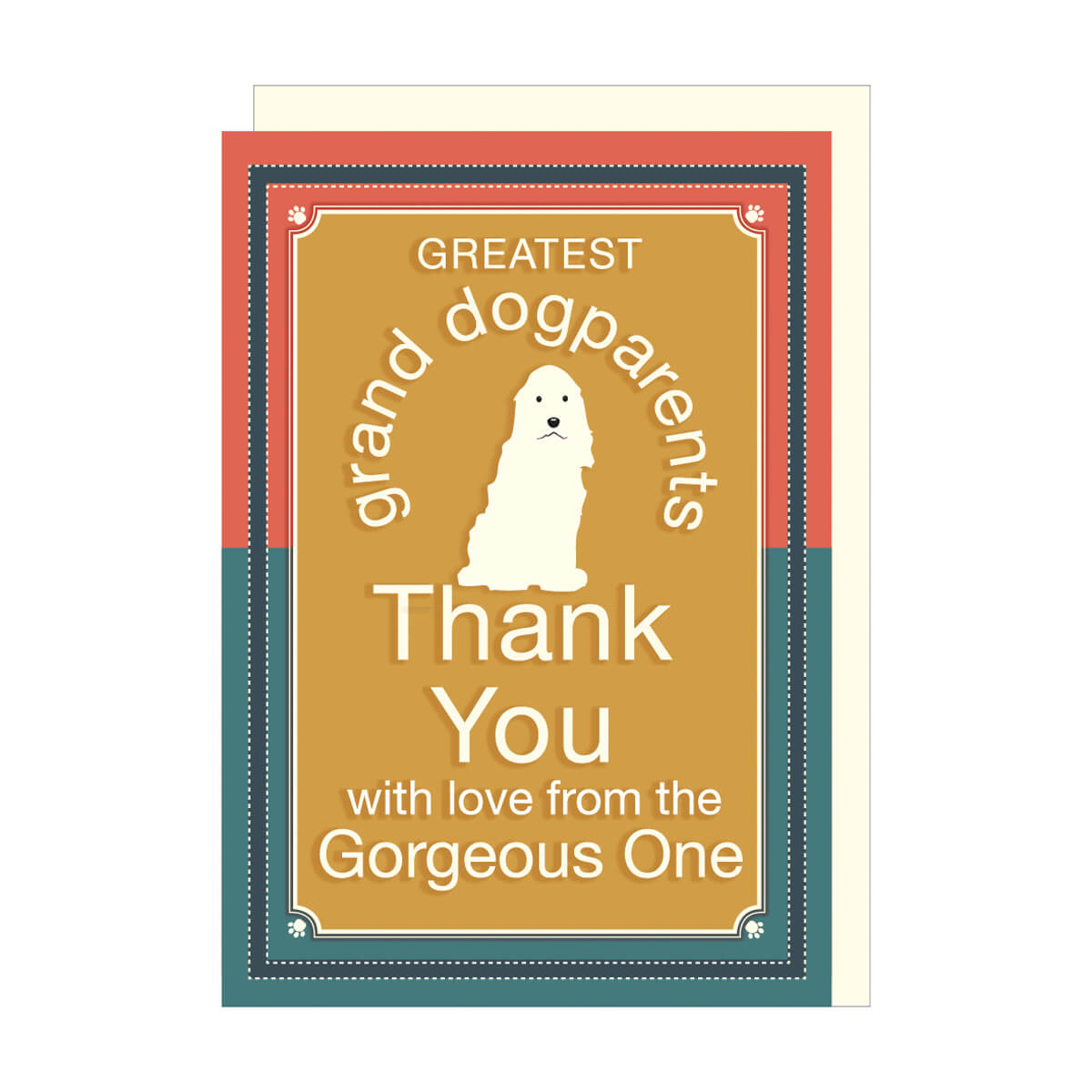 Greatest Granddog Parents Thank You Card