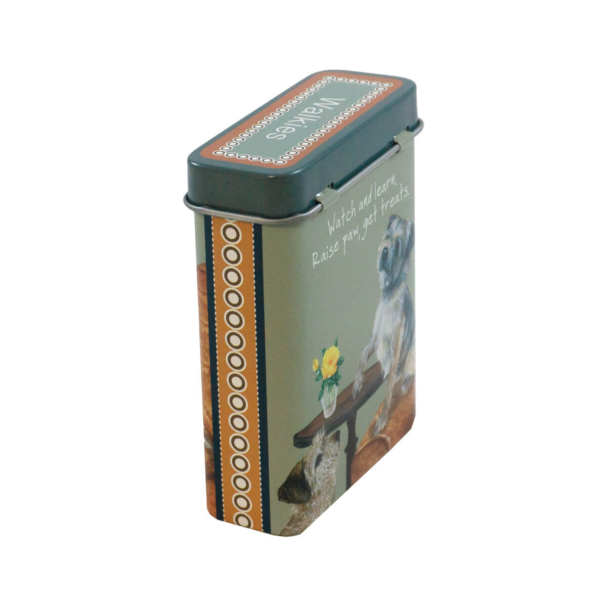 Border Terrier Walkies Treat Tin