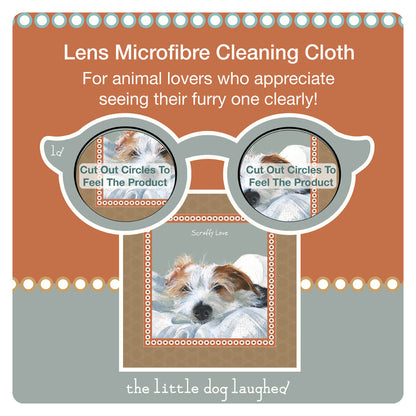 Little Dog Laughed - Rough Coated Jack Russell Lens Cleaning Cloth