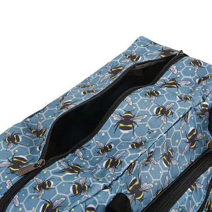 Eco Chic Recycled Cabin Holdall Bag Bumble Bees Blue (EC-DS40BU)