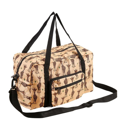 Eco Chic Recycled Cabin Holdall Bag Giraffes Beige (EC-DS52BG)