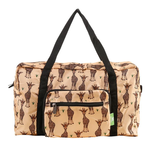 Eco Chic Recycled Cabin Holdall Bag Giraffes Beige (EC-DS52BG)