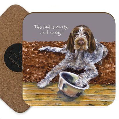 Little Dog Laughed - Italian Spinone Coaster
