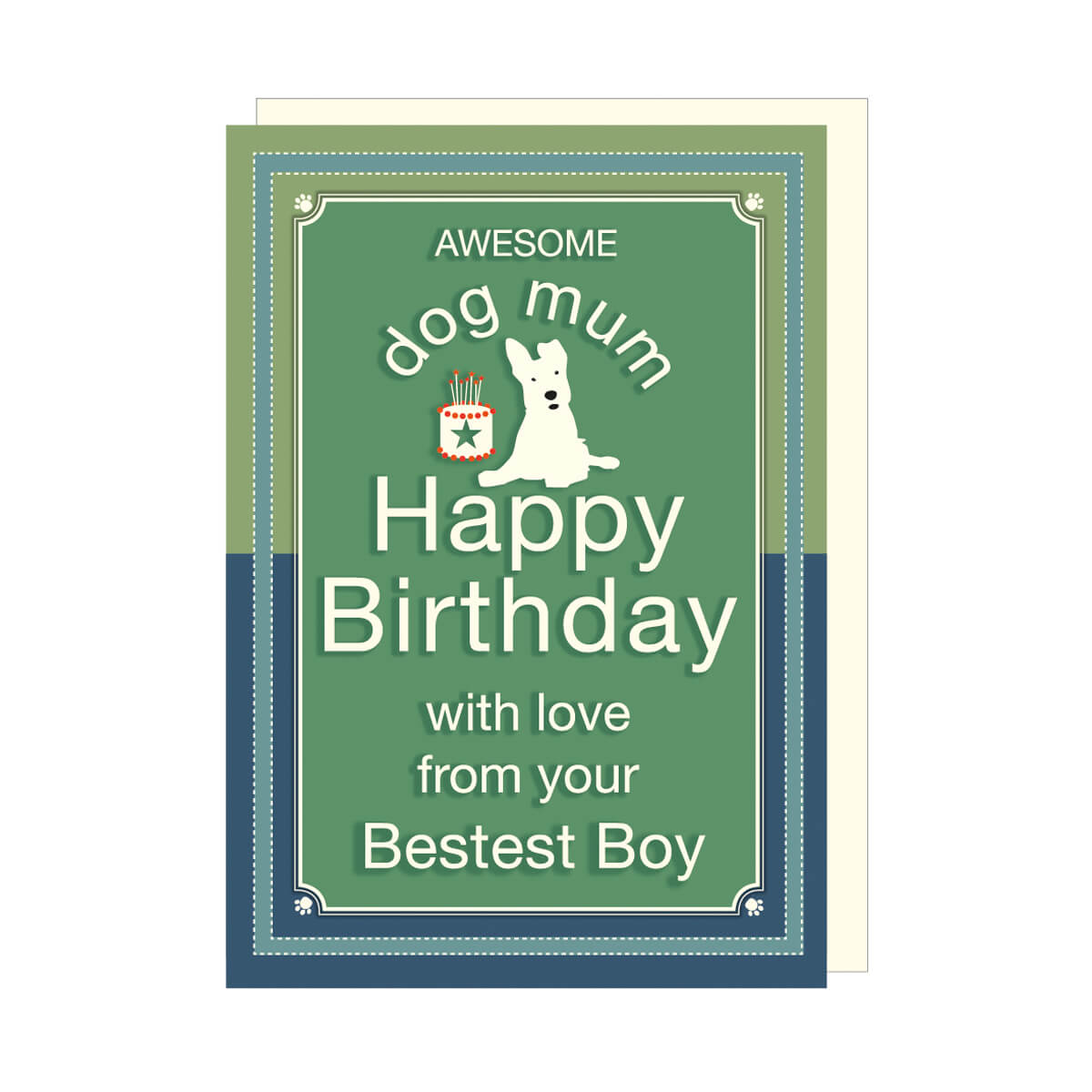 Awesome Dog Mum Happy Birthday Card