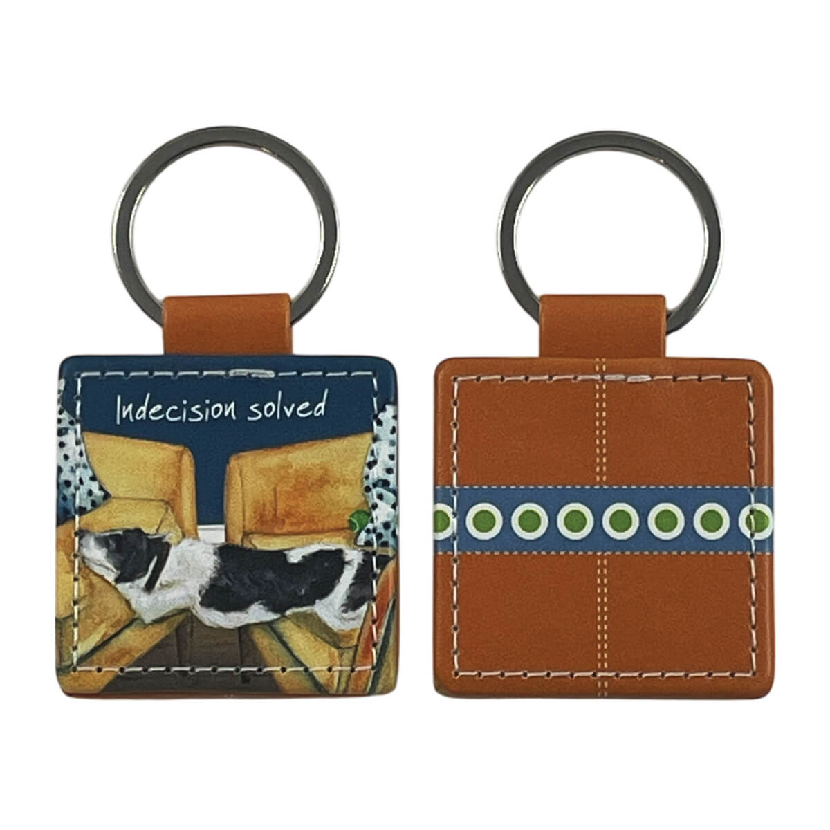 Parsons Terrier Square Keyring