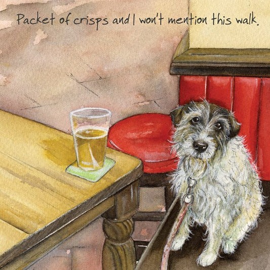 Little Dog Laughed - Scruffy Terrier Greeting Card