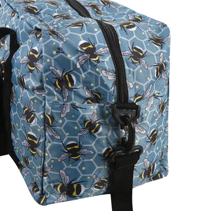 Eco Chic Recycled Cabin Holdall Bag Bumble Bees Blue (EC-DS40BU)