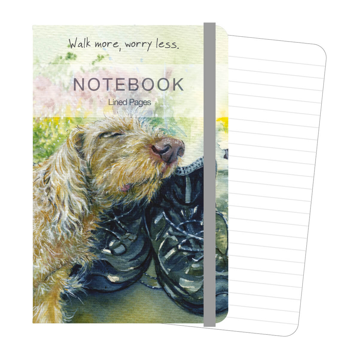 Wirehair Hungarian Vizsla Notepad - Walk More Worry Less