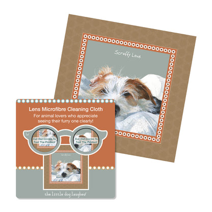 Little Dog Laughed - Rough Coated Jack Russell Lens Cleaning Cloth