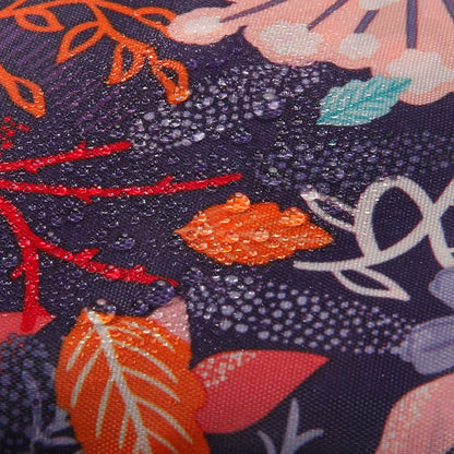 Eco Chic Foldable Reusable Shopping Bag Lush Floral Purple (EC-A82PP)